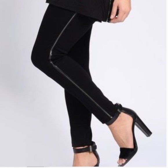 Lysse Ponte Full Zipper LeggingsS